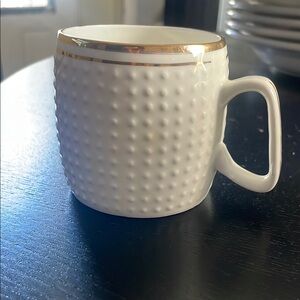 Marvel White and Gold Textured Mug